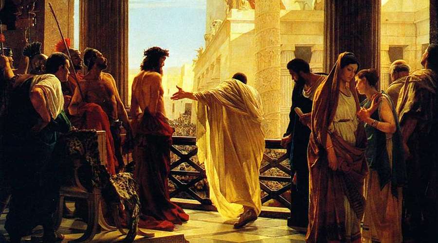 Pasión y muerte de Jesús. 3: Instrucción de Anás y juicio de Pilato